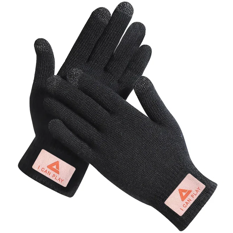 【掌心防滑】 匹克 柔软舒适休闲百搭秋冬防风御寒保暖针织手指套 腈纶 绒线手套 男女同款情侣款