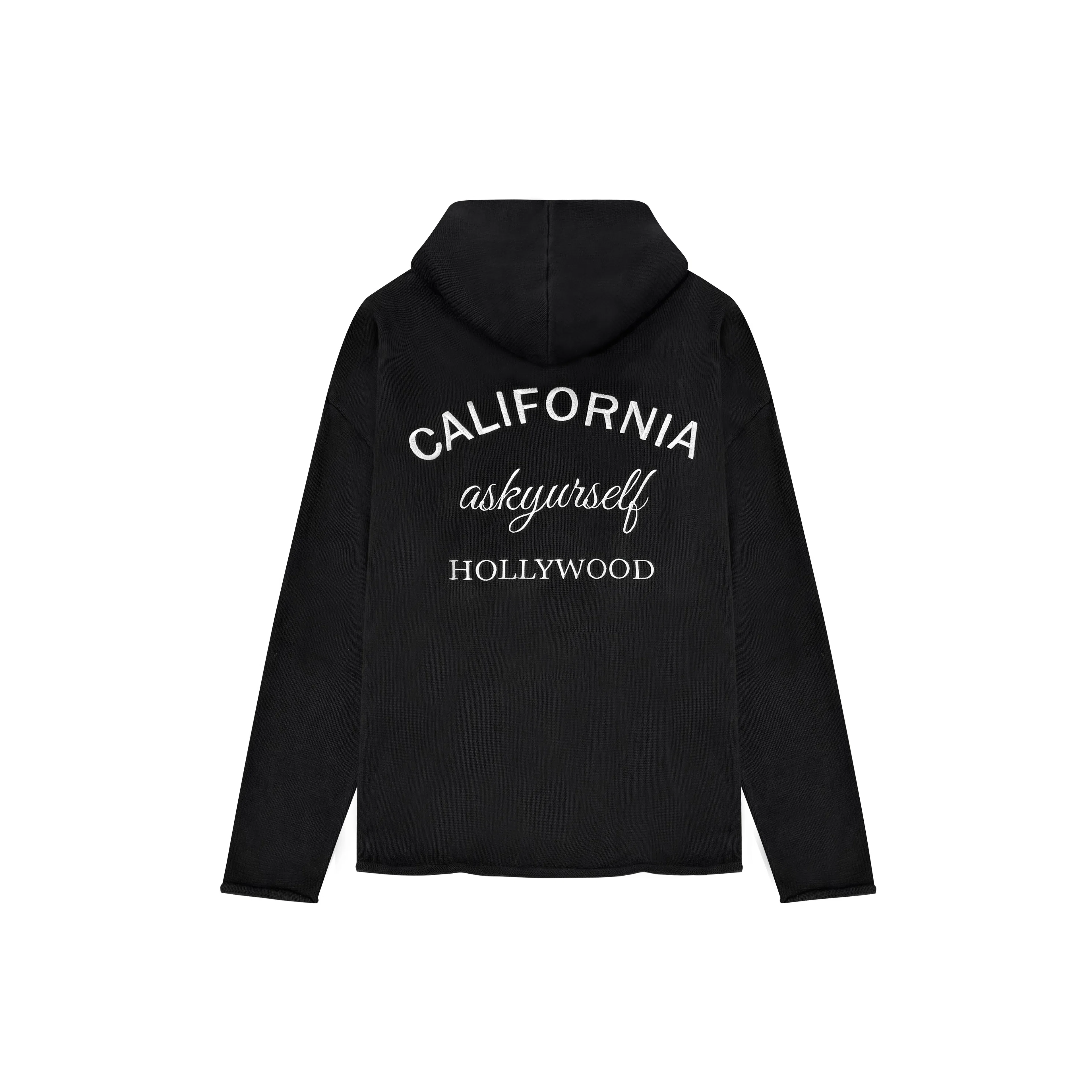Askyurself Hollywood Zipper Hoodie Black