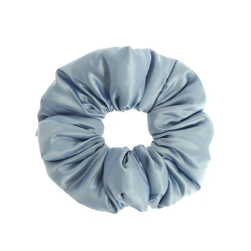如花梦 芭蕾风褶皱缎面大肠发圈 高级感纯色真丝枕头布艺发饰 日常百搭丸子头扎发头绳 女款