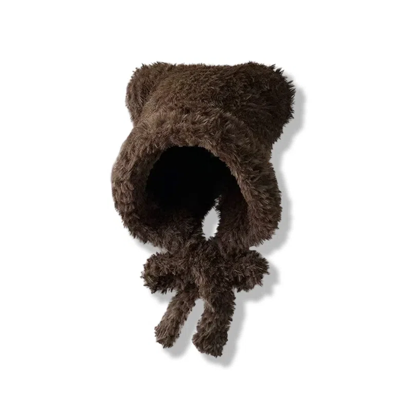 Youwei Plush Koala Ear Knit Hat