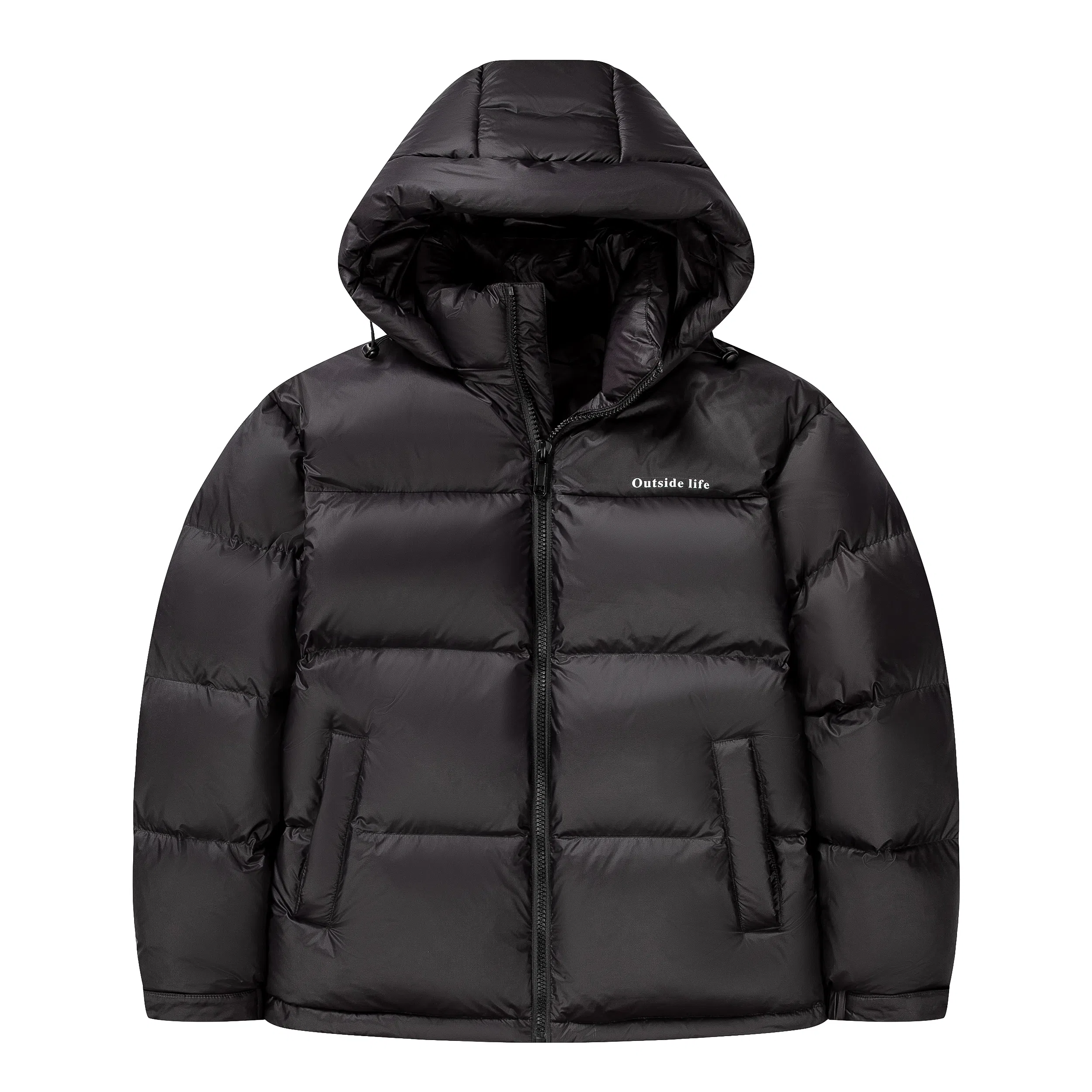 鸭鸭 时尚机能风工装宽松保暖百搭御寒防风连帽羽绒服 男女同款