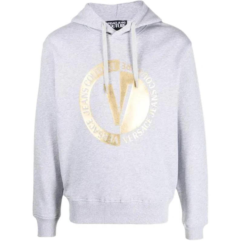 Versace Jeans Couture SS23 Logo Hoodie Gray