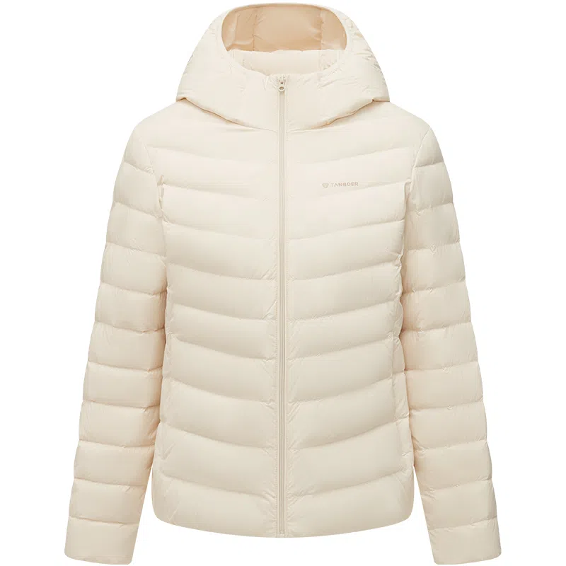 坦博尔 轻薄短款连帽通勤羽绒服 女款
