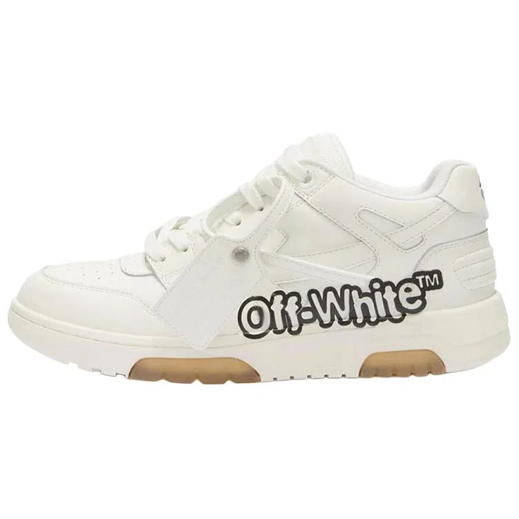 OFF-WHITE Low-Top Leather Sneakers White