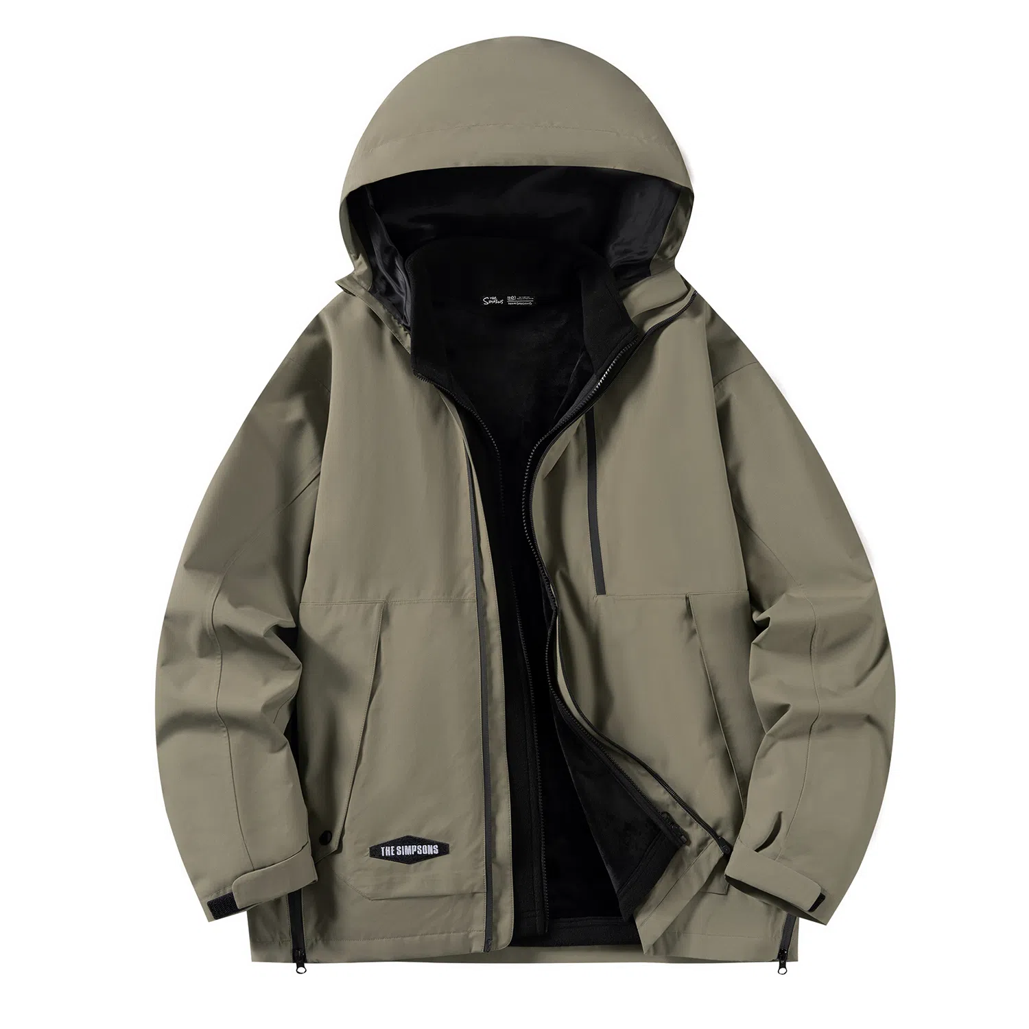 The Simpsons Embroidered 3-in-1 Waterproof Jacket