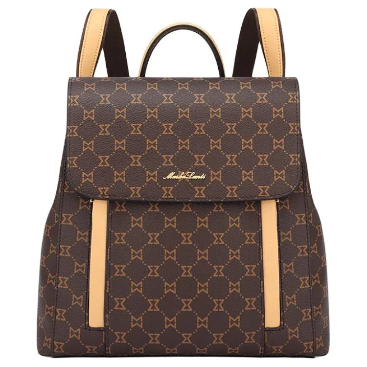 Mashalanti Vintage Backpack Deep Brown Almond