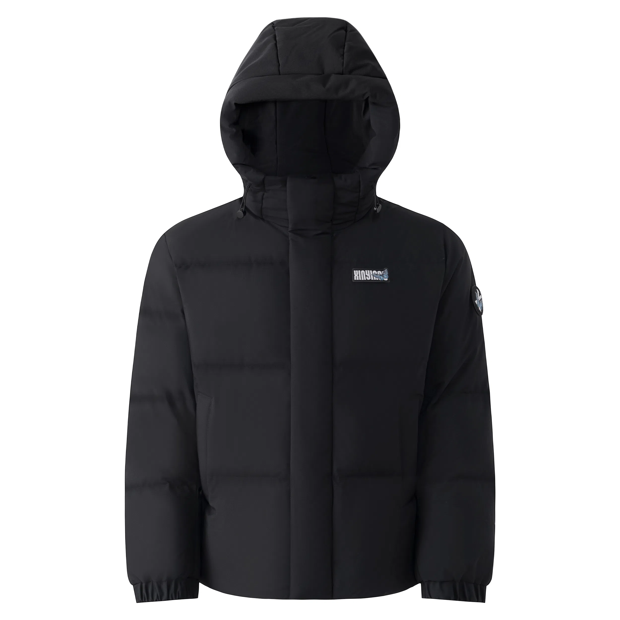 XINYINSU Retro Butterfly Letter Patch Down Jacket