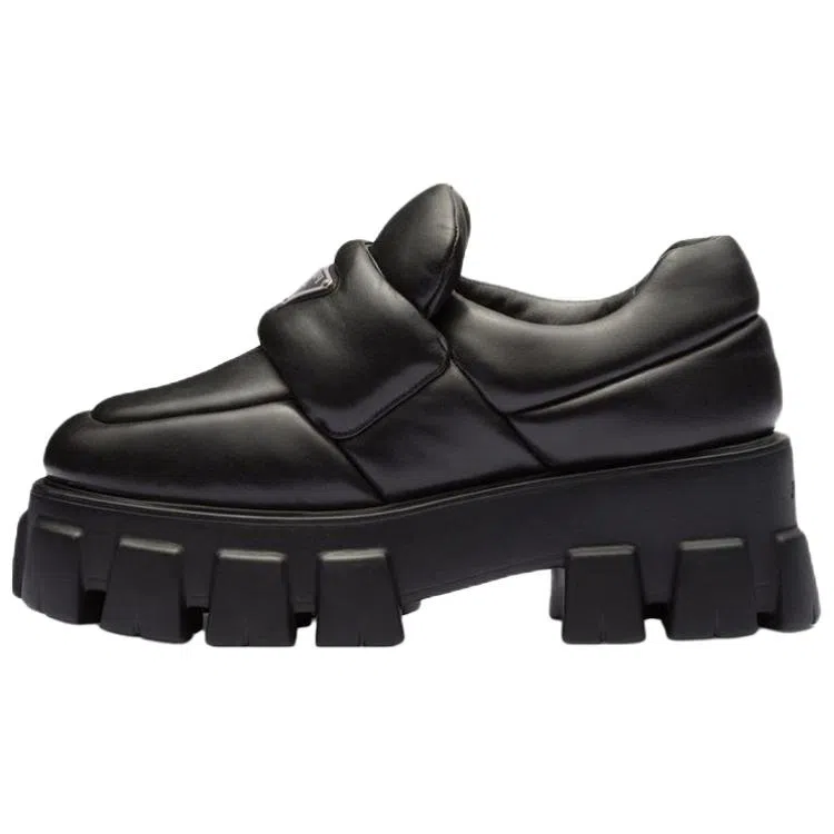 Prada Platform Loafers Black
