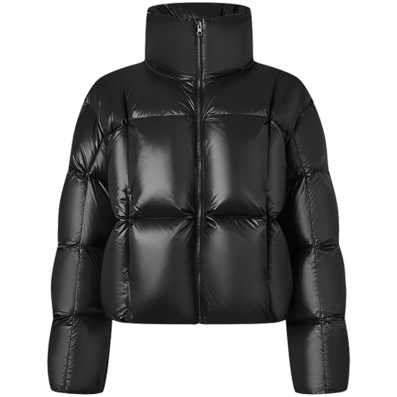 坦博尔 鹅绒肯豆风保暖通勤面包服羽绒服 女款