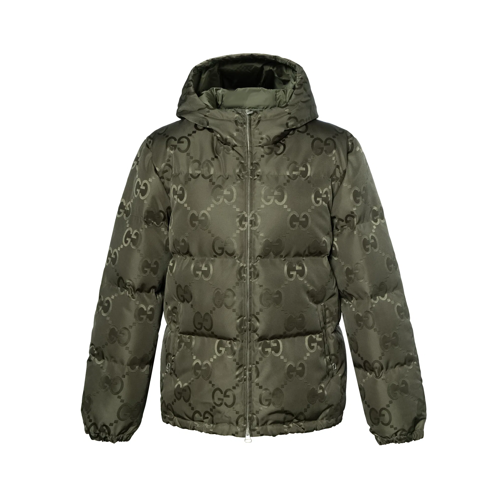 Gucci FW22 Logo Zip Hoodie Jacket Green