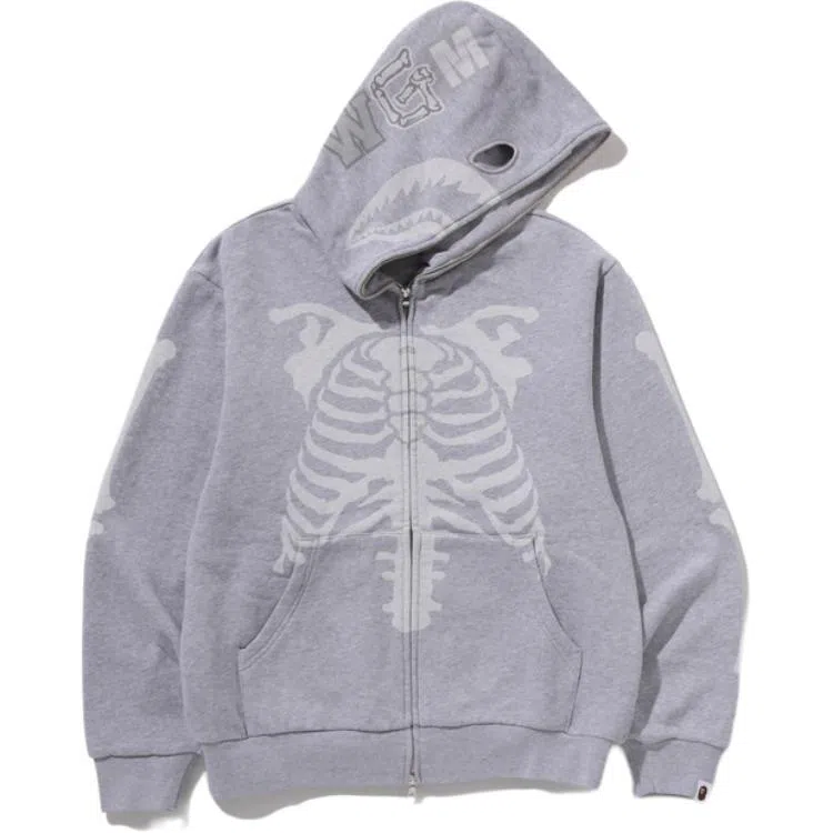 A Bathing Ape Shark Skeleton Hoodie FW25