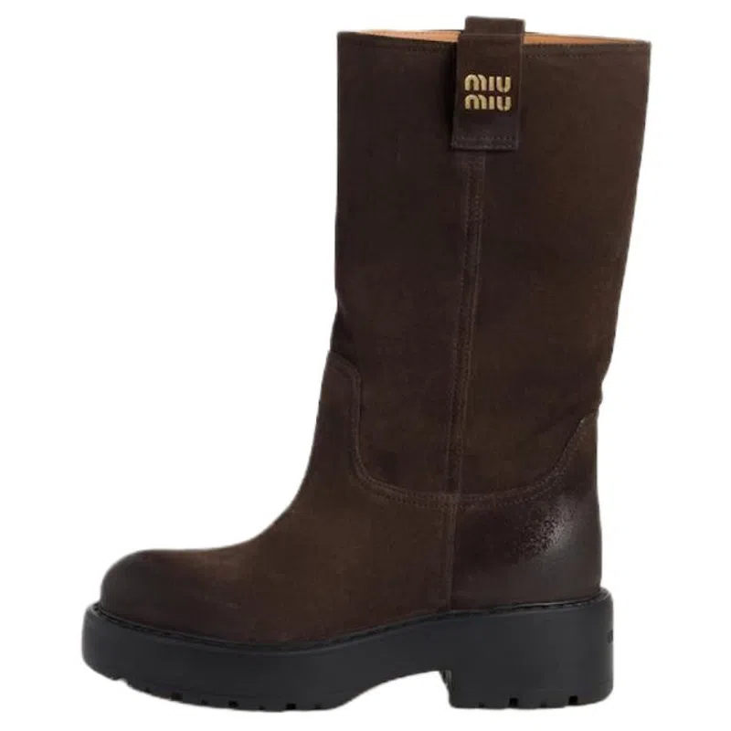 Miu Miu Suede Ankle Boots