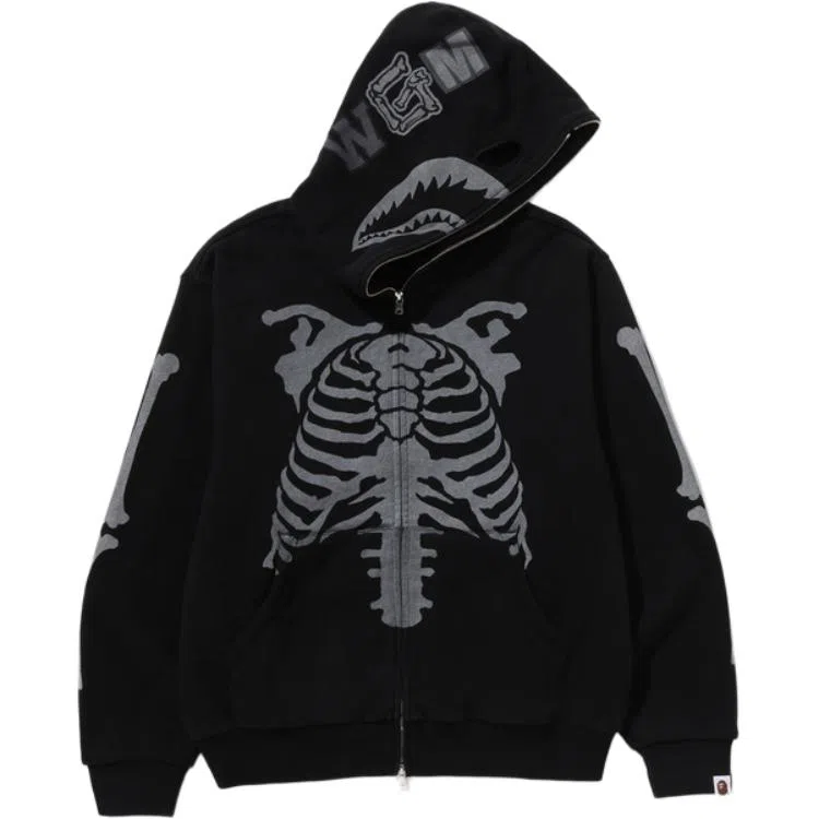 A Bathing Ape Shark Skeleton Hoodie FW25