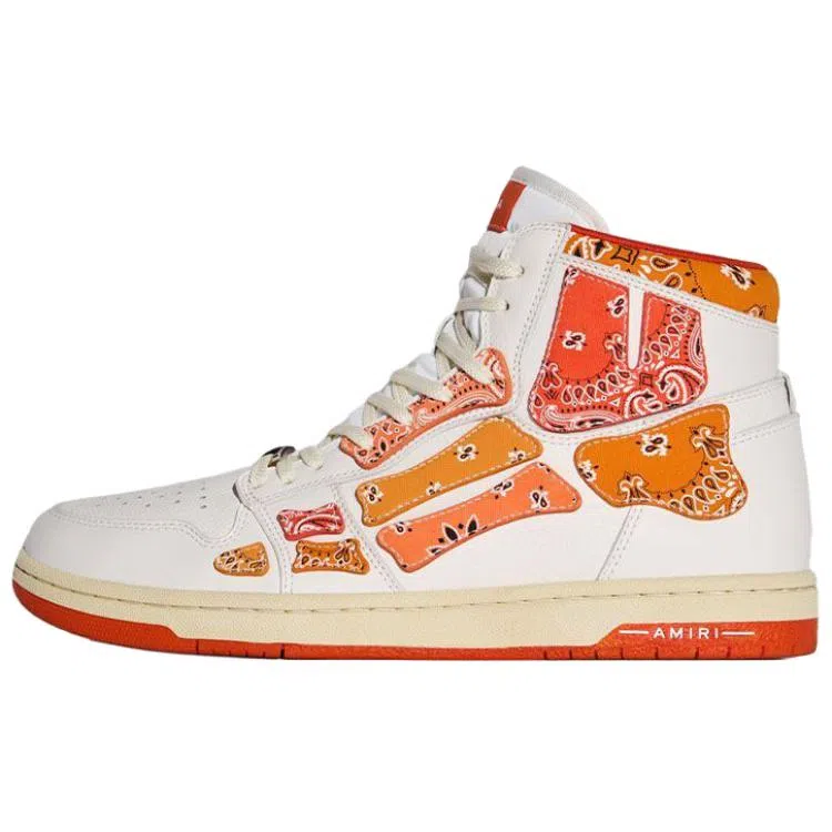 AMIRI Bone High-Top White Orange