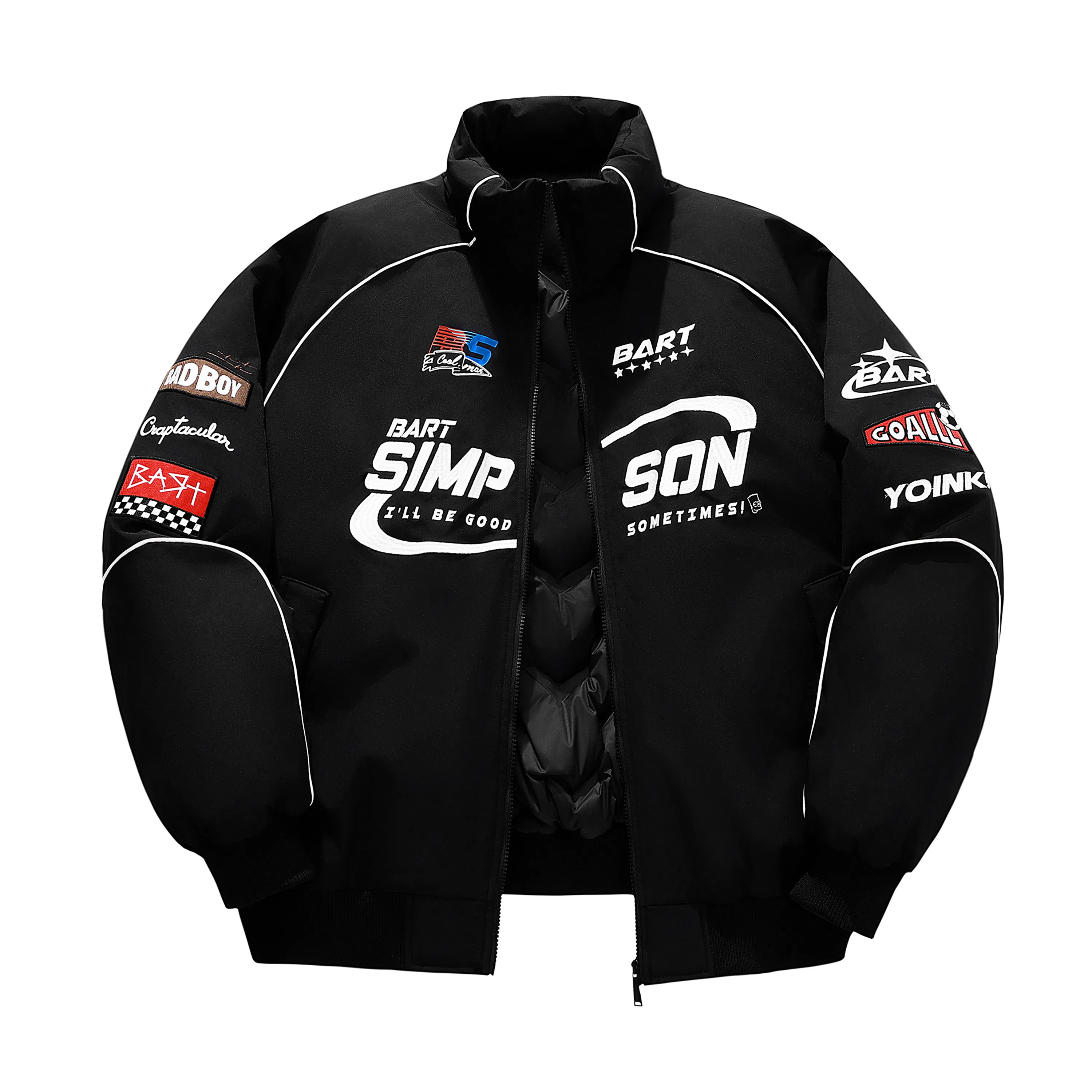 The Simpsons Logo Embroidered Racing Jacket