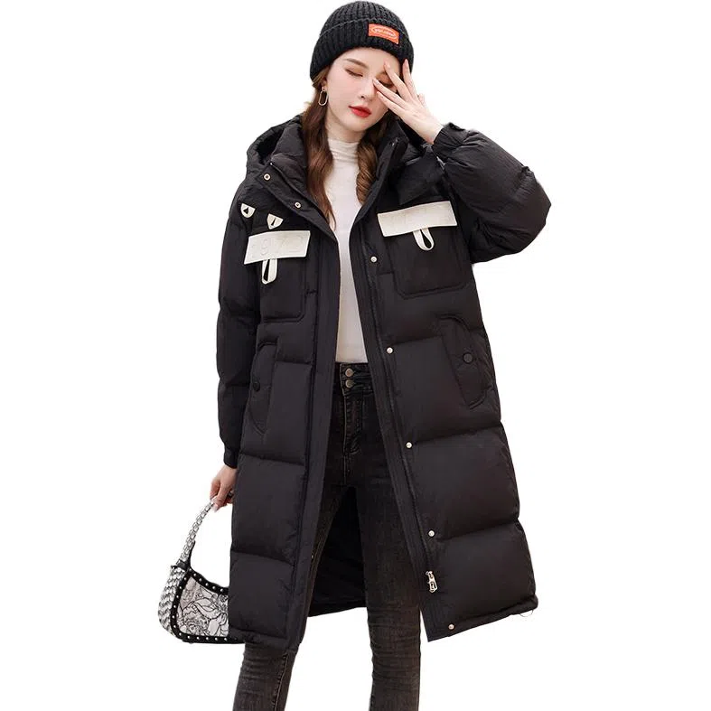 鸭鸭 中长款加厚时尚保暖舒适羽绒服 女款