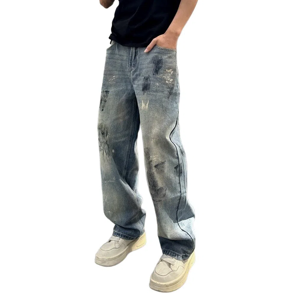 HOKLV Street Ink Denim Pants