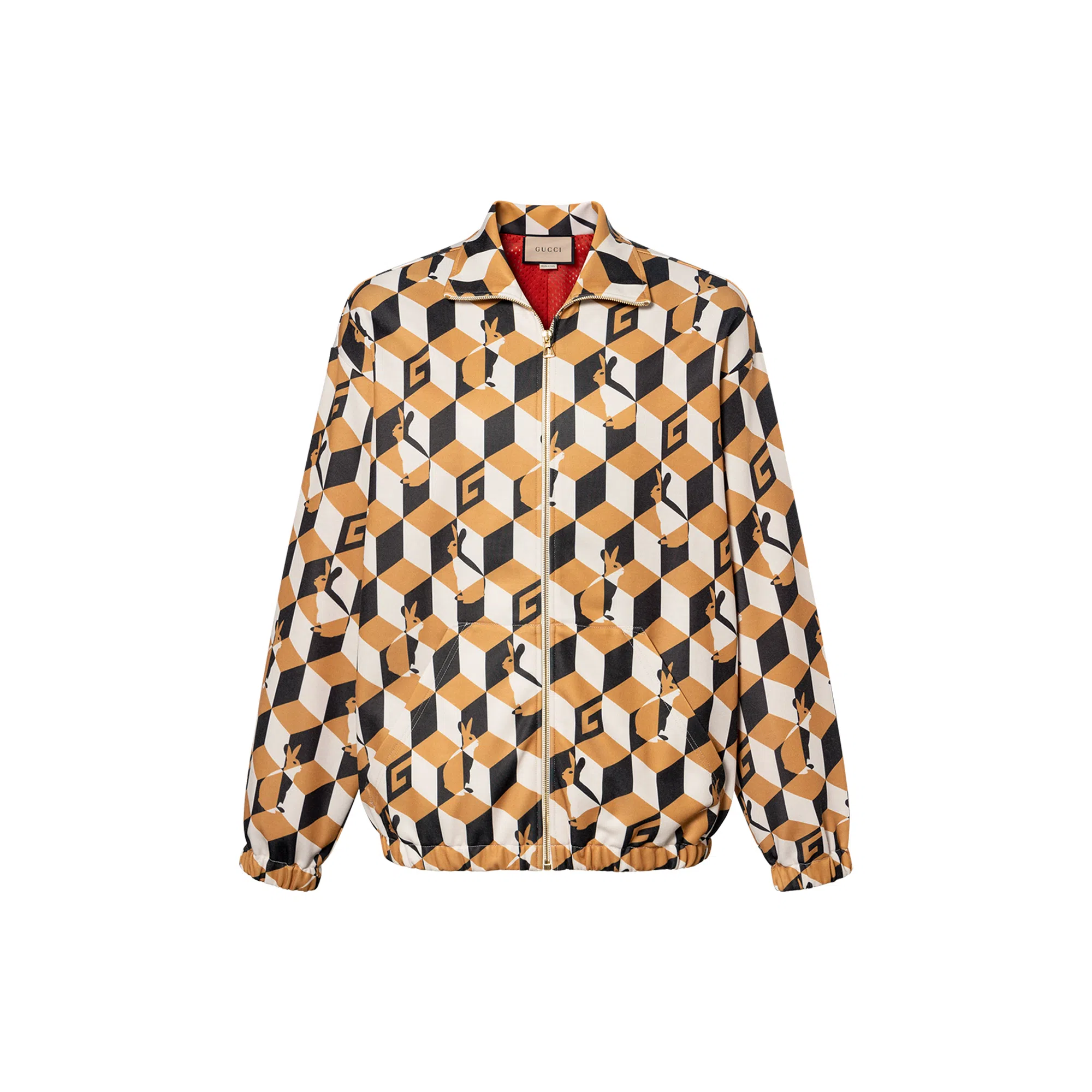 Gucci SS23 Diamond Print Jacket Yellow