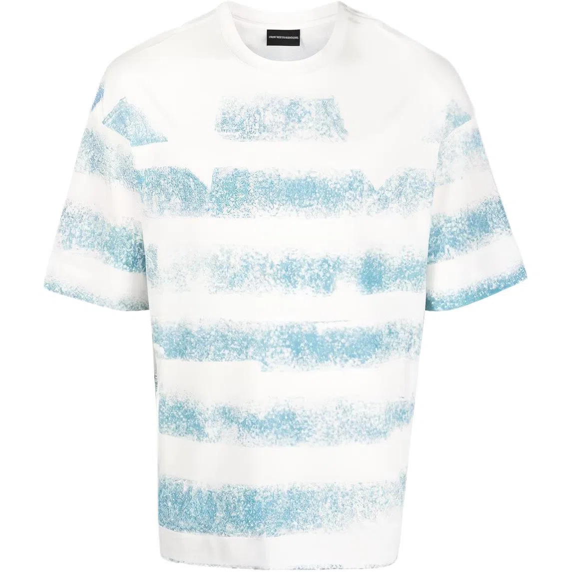 Emporio Armani SS22 Blue White Striped T-Shirt