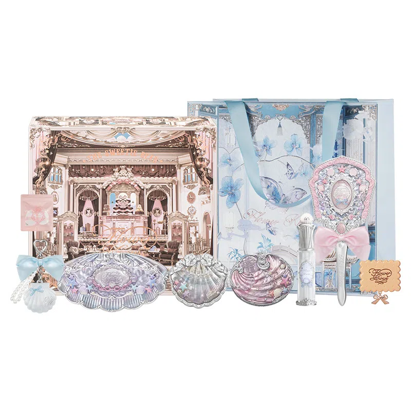 花知晓 海雾拾光彩妆套装 易上色自然 八件套