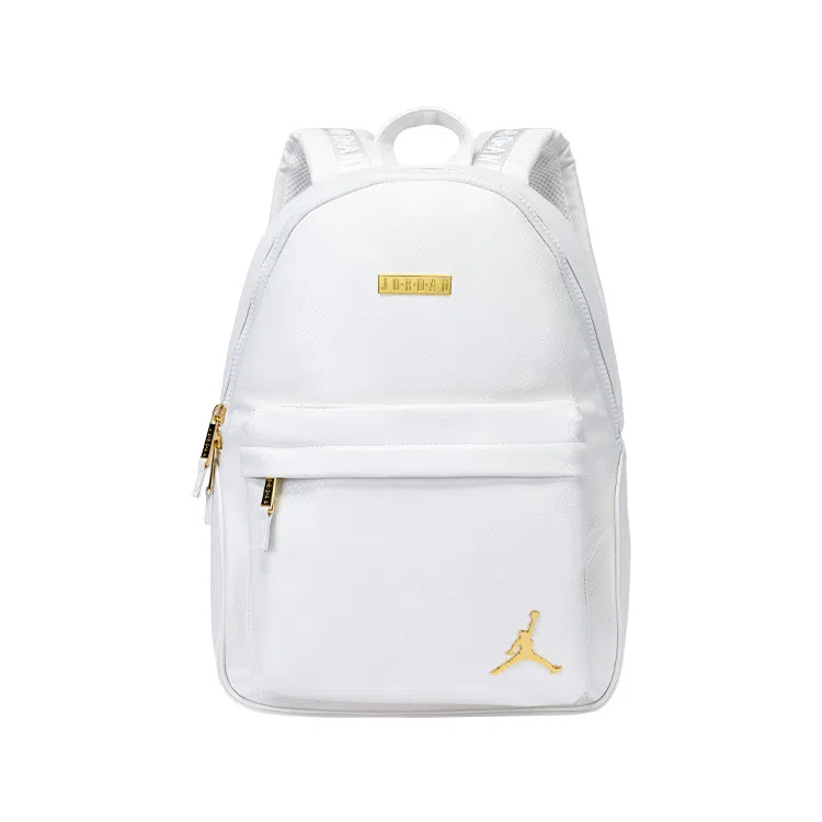 Jordan Snake Pattern Backpack White Gold
