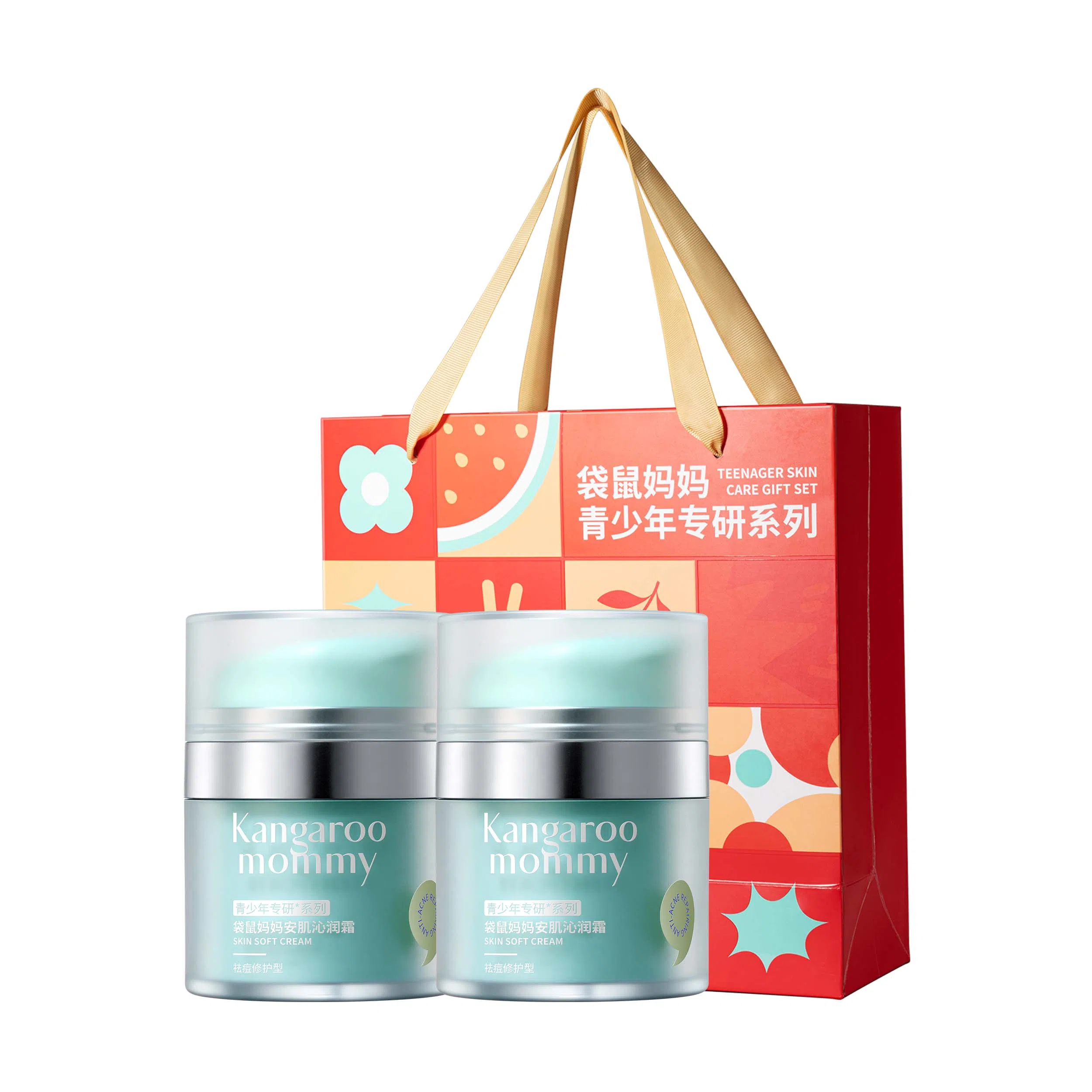 袋鼠妈妈  青少年祛痘面霜 滋润