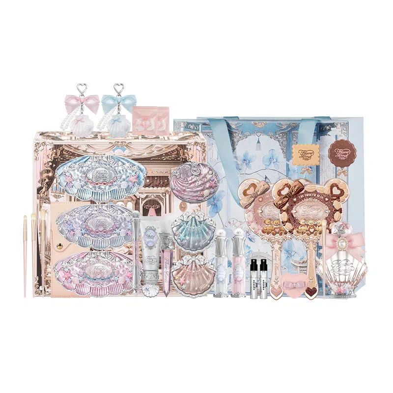 花知晓 汐浪乐章礼盒彩妆套装 易上色气色 二十五件套