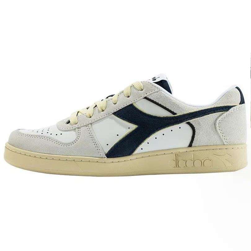 Diadora Magic Basket Low Suede Leather White