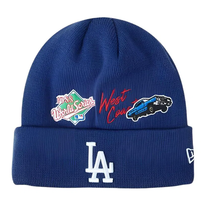 New Era Los Angeles Dodgers Fleece Cap Blue