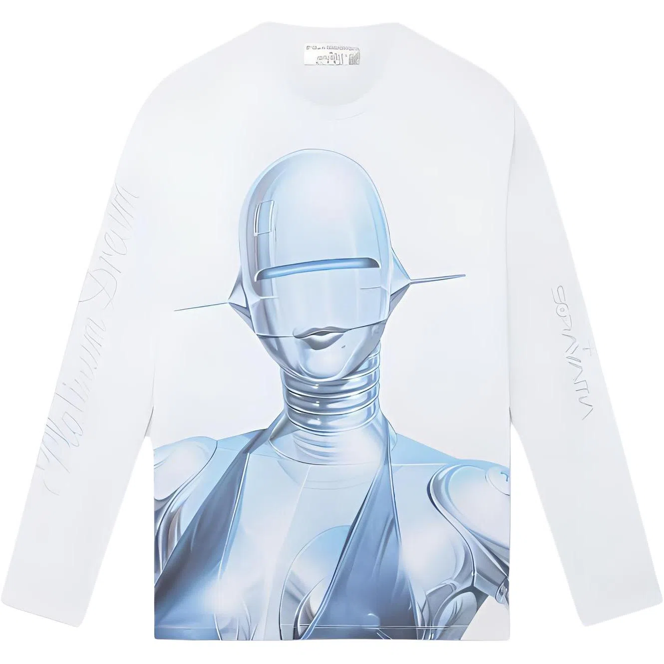 Stella McCartney Sexy Robot Long-Sleeve Organic Cotton T-Shirt T
