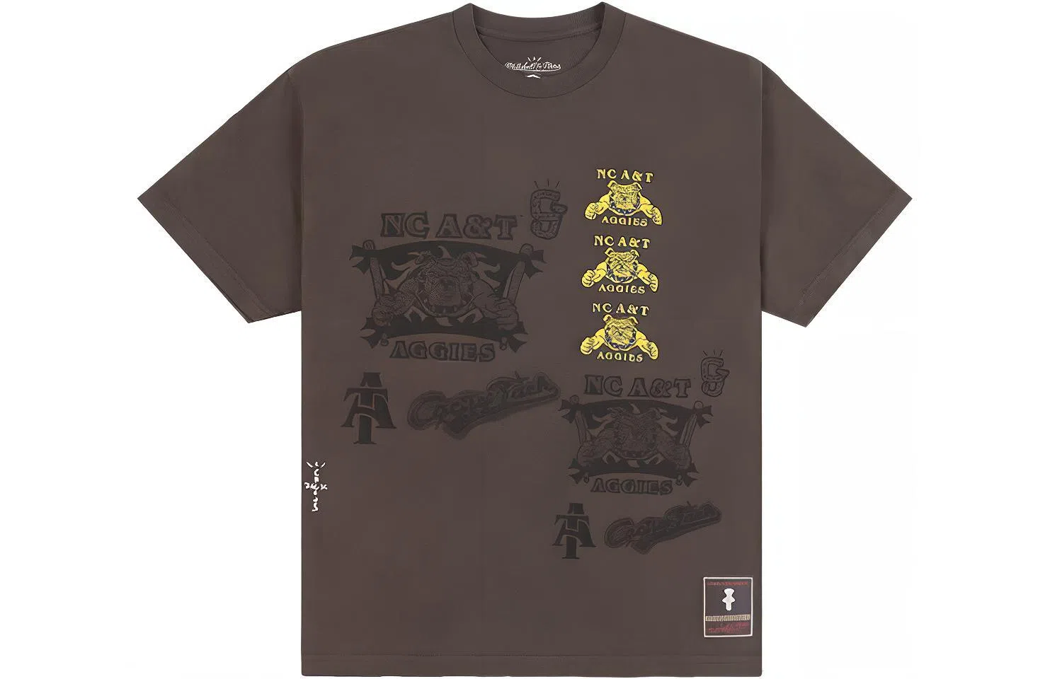 Travis Scott x Mitchell & Ness NC A&T University Logo Tee