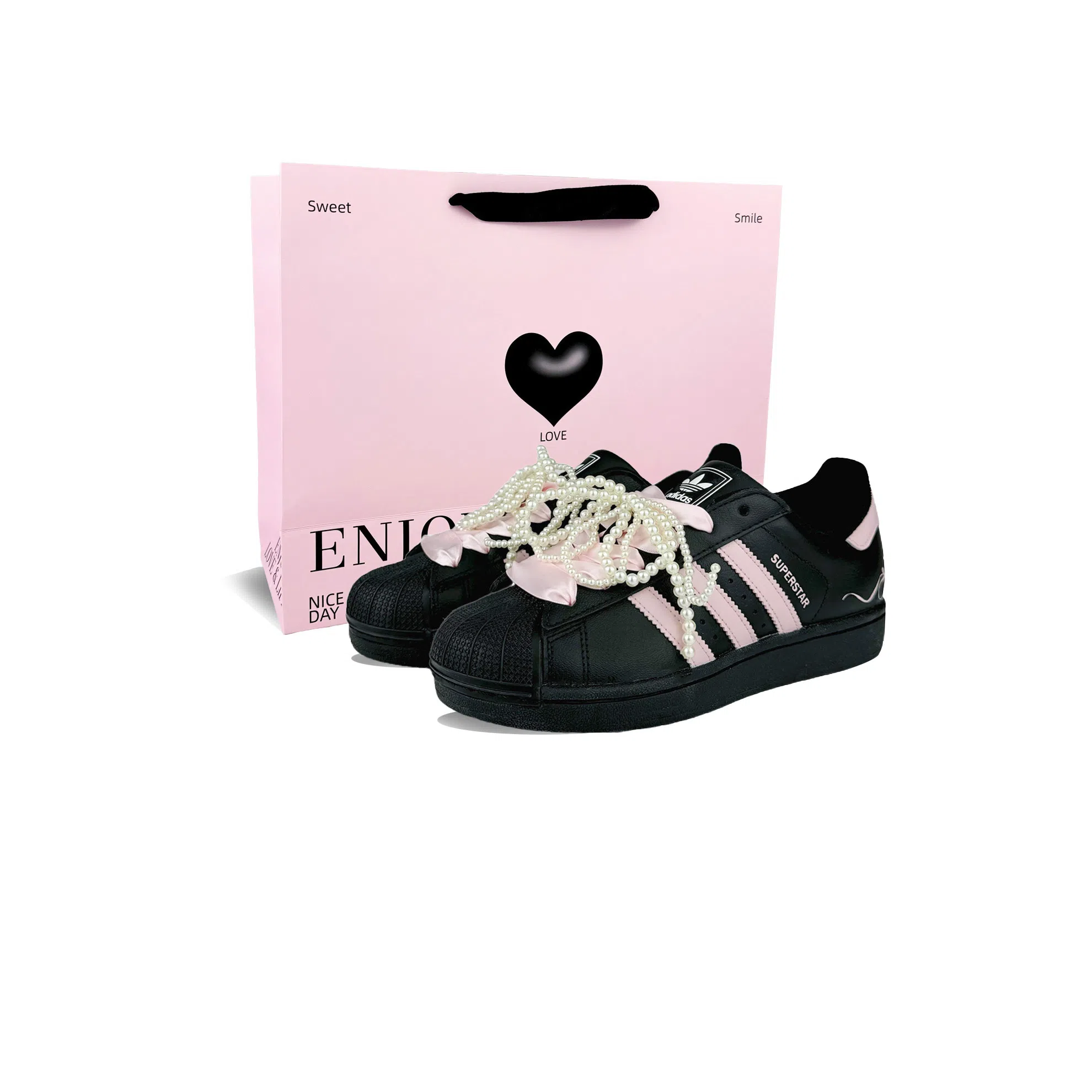 adidas Superstar 2 Black Pink