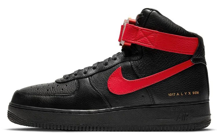 1017 ALYX 9SM x Nike Air Force 1 High Black Red