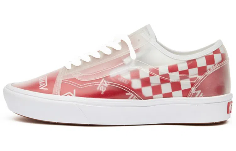 Vans Slip-Skool ComfyCush Red White Checkerboard