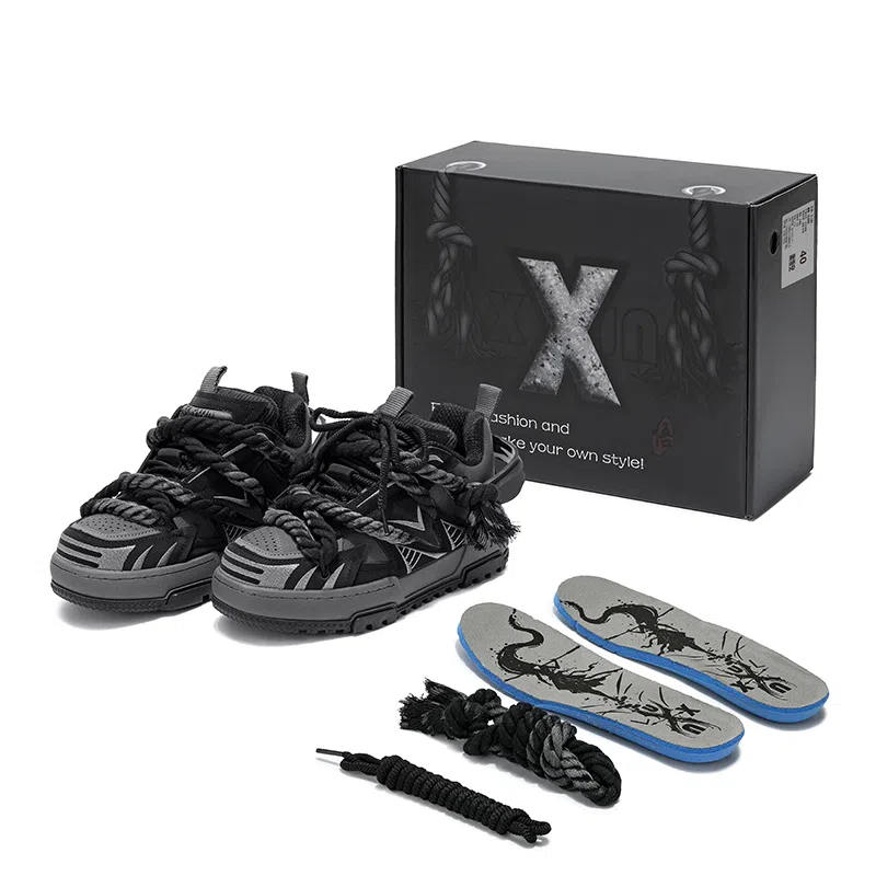 X·LUN Black Wukong Mid Sneakers