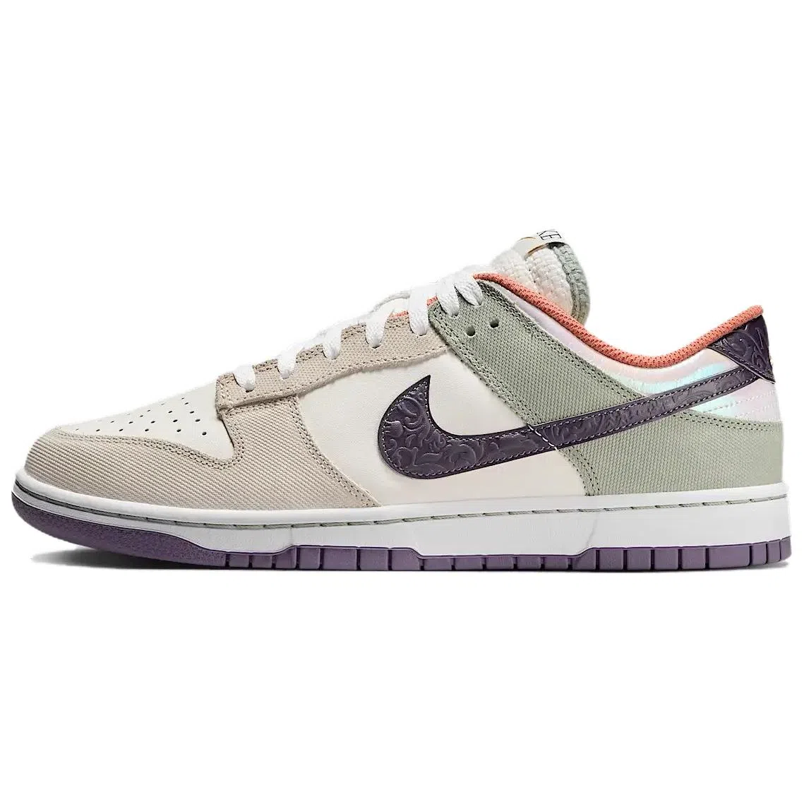 Nike Dunk Low Retro SE White Green Purple