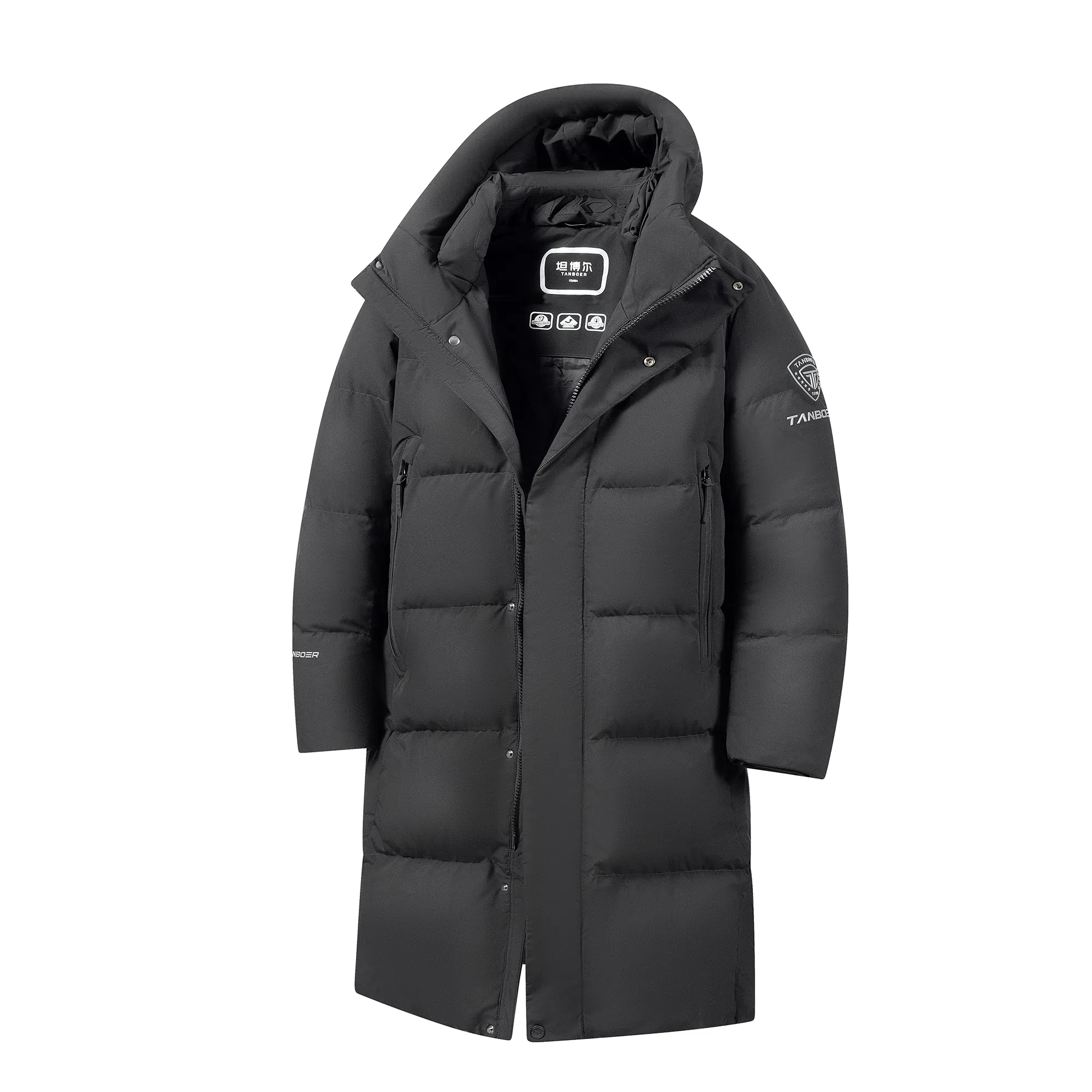 坦博尔 长款加厚休闲运动防风保暖羽绒服 男女同款