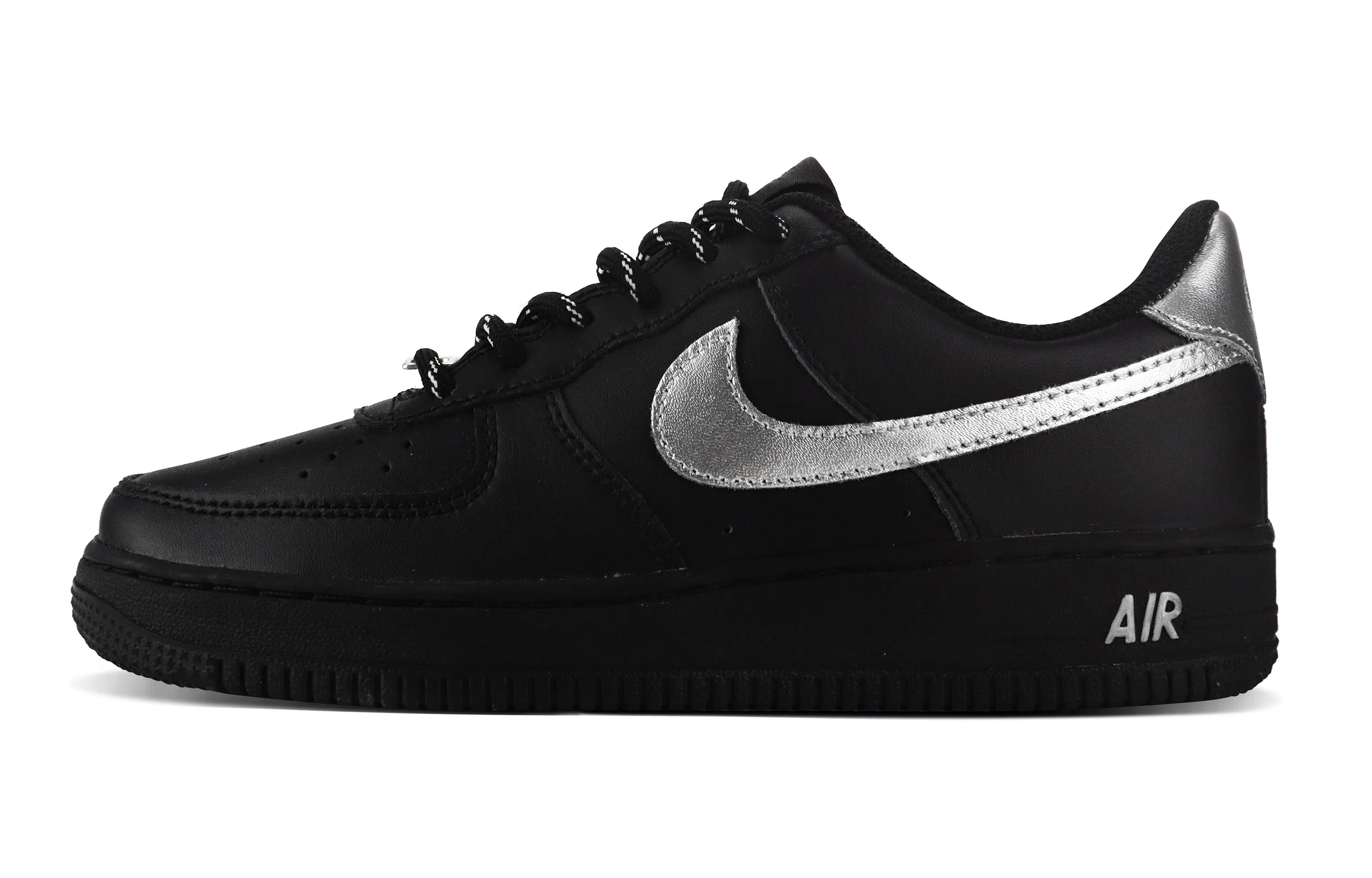 Nike Air Force 1 Black Silver