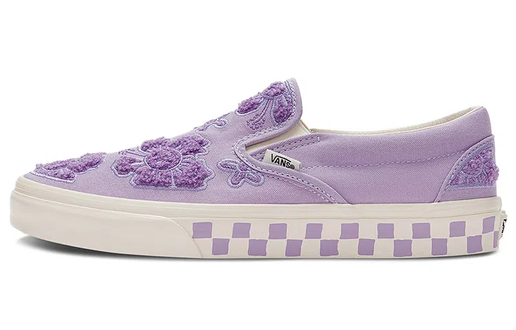 Emma Mulholland x Vans Slip-On Floral Embroidery Purple