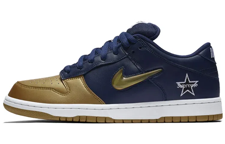 Supreme x Nike Dunk SB Low Gold Blue