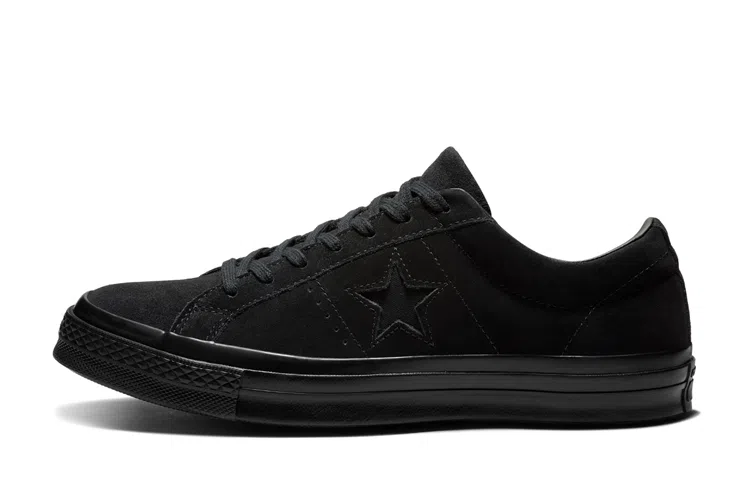 Converse One Star Suede Triple Black Low Top
