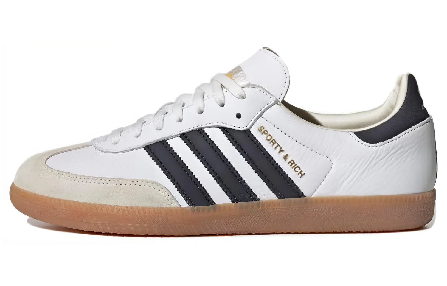 SPORTY & RICH x adidas Samba White Black