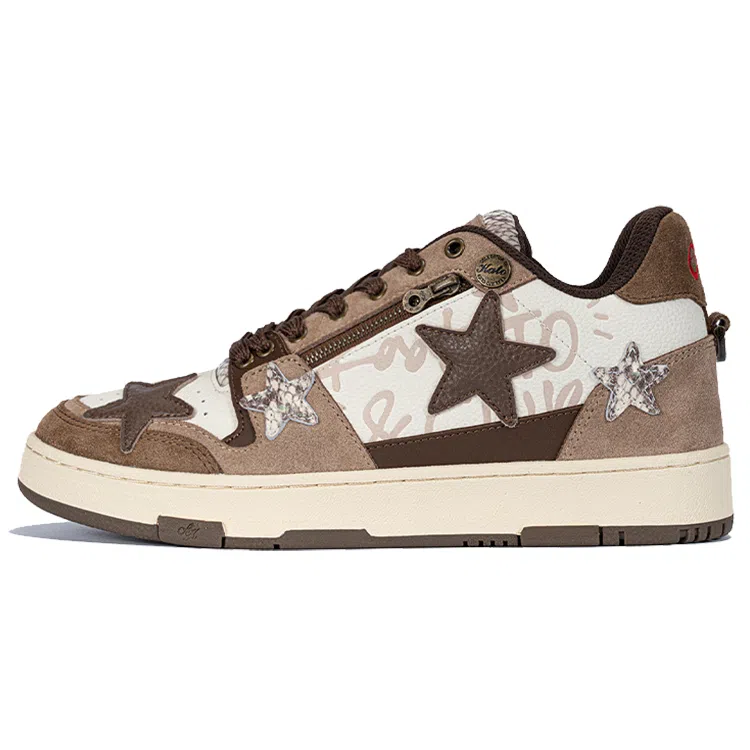 KAALIXTO Retro Vintage Brown White