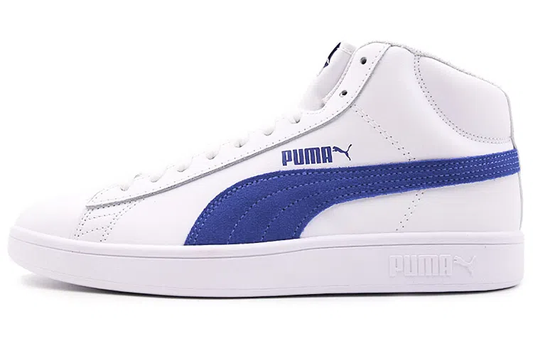PUMA Smash Mid White Blue