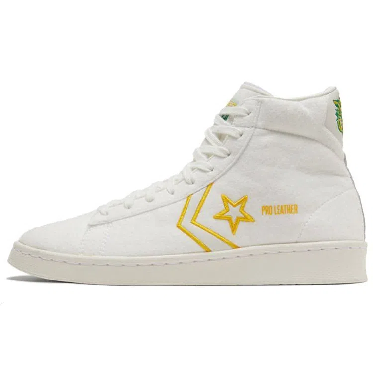 Converse Cons Pro Leather White Green Yellow