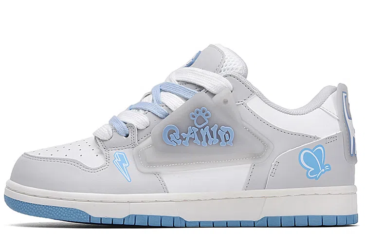 Q-AND Low-Top Sneakers Light Grey