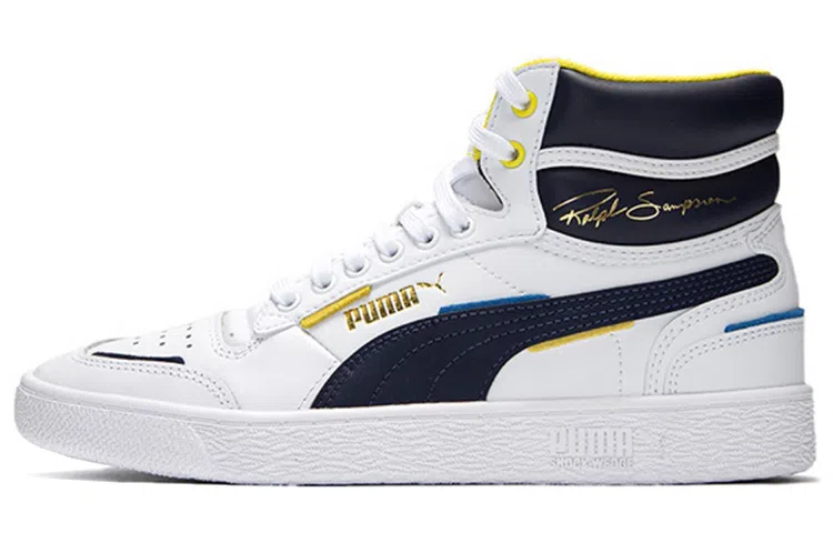 PUMA Ralph Sampson Mid White Black Yellow