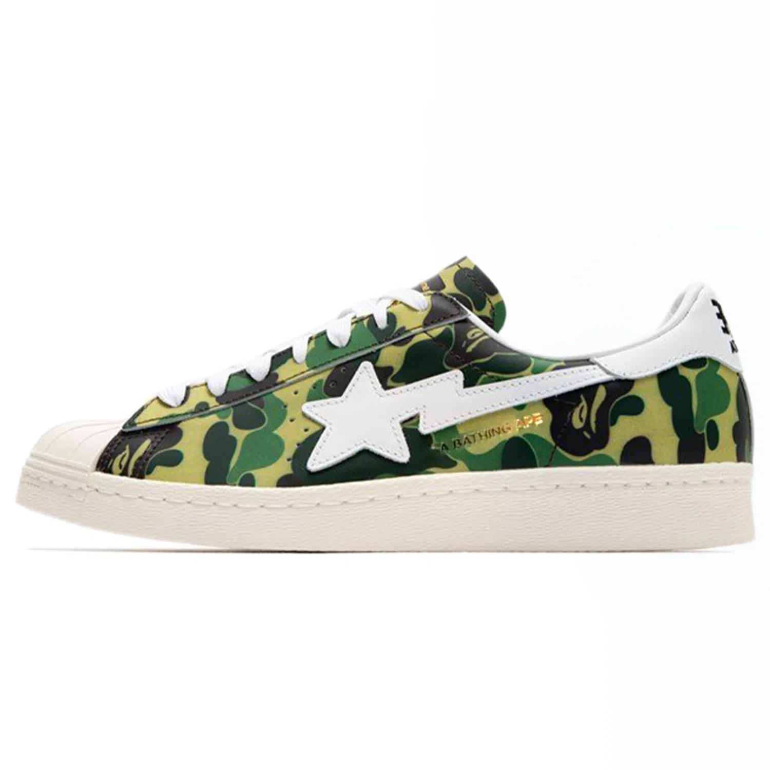 A BATHING APE x adidas Superstar Green Camo