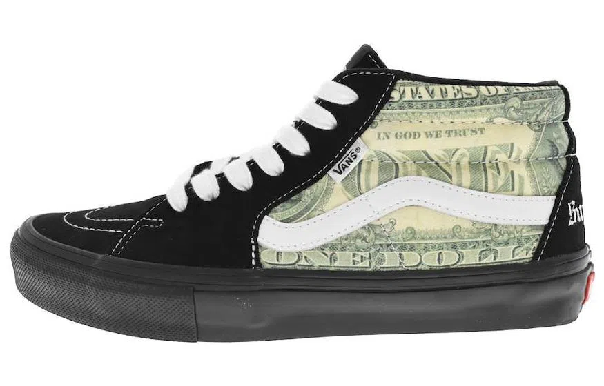 Supreme x Vans Skate Grosso Mid Black Green