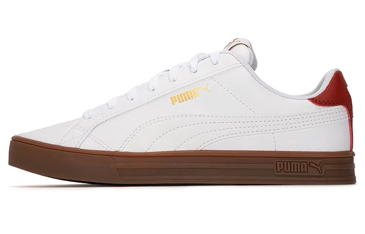 PUMA Smash Vulc V3 White Red Brown